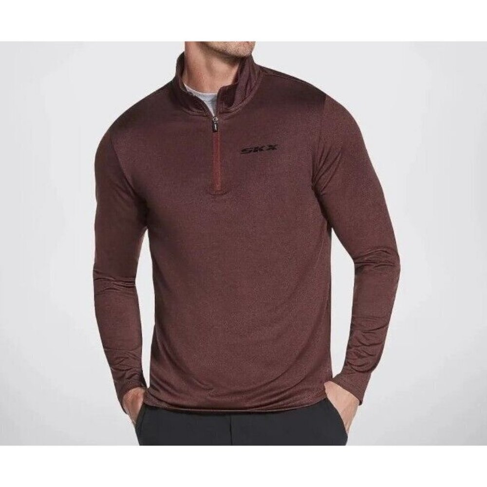 Skechers Mens GoDri Skech-Air 1/4 Zip Andorra X-Large